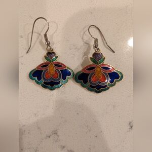 Authentic Vintage Cloisonne Earrings